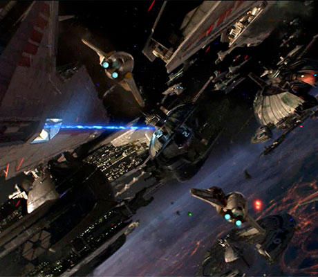 Guerra espacial en Star Wars La Venganza de los Sith