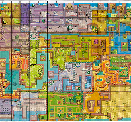 The Legend of Zelda Oracle of Seasons Map