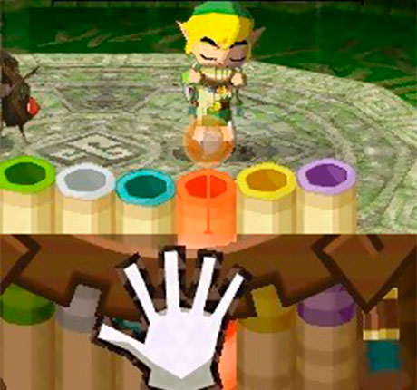Link Tocando un instrumento en The Legend of Zelda: Spirit Tracks