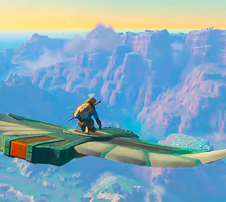 The Legend of Zelda: Tears of The Kingdom, Link Planeando