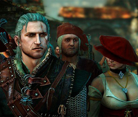 Geralt of Rivia con Margot en The Witcher 2