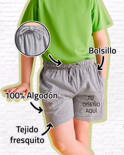 Pantalón Corto Fresquito de Algodón Niño