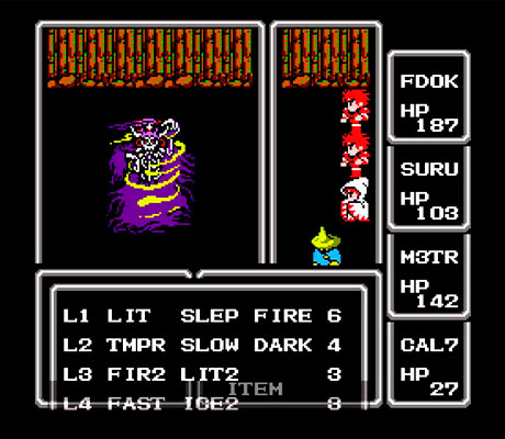 Sistema de combate en Final Fantasy I