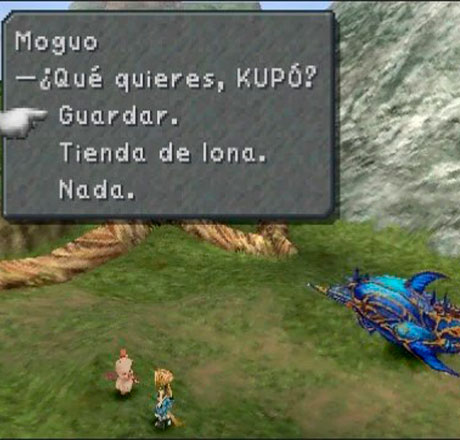 Yitan guardando con un Moguiri en Final Fantasy IX