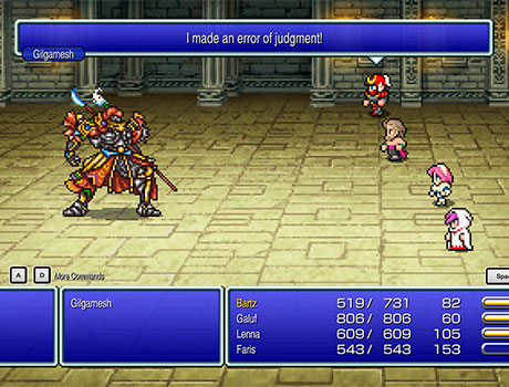 Batalla en Final Fantasy 5