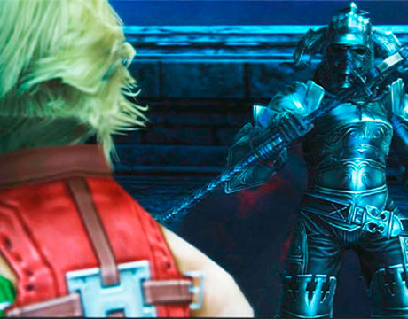 Basch enfrentándose a Juez en Final Fantasy 12