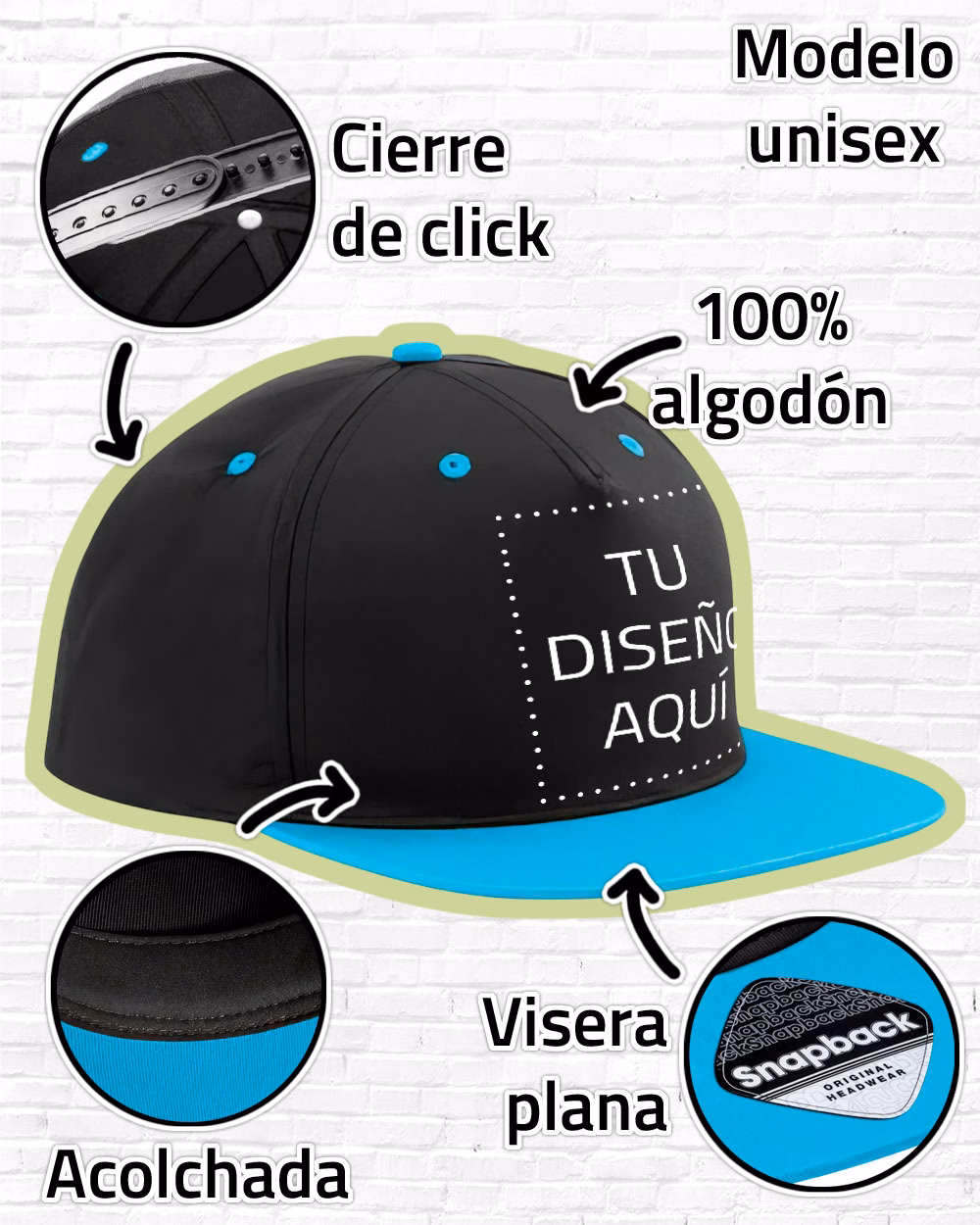 Gorra bicolor