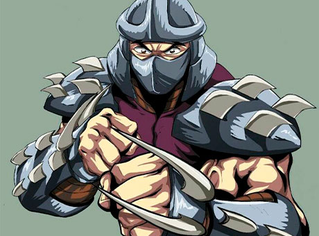 El villano Shredder de las Tortugas Ninja