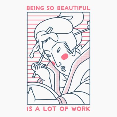 Beautiful Geisha White