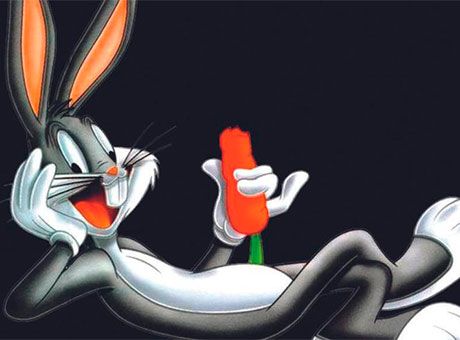 Bugs Bunny comiendo una Zanahoria