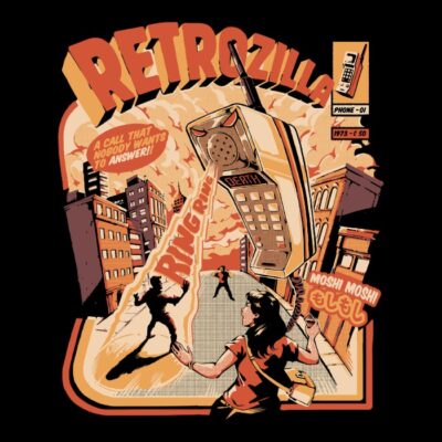 Retro Phonezilla - Black