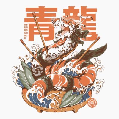 Dragon Sushi -  Cream or White