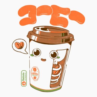 Cute Coffee x-Ray - cream or white