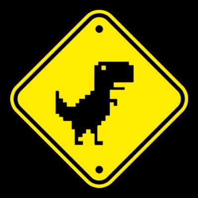 Warning Dinosaur