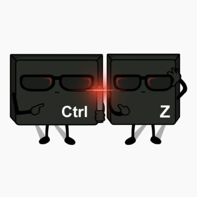Ctrl+Z in black