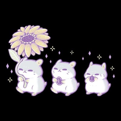 Cute Hamsters with Sunflower