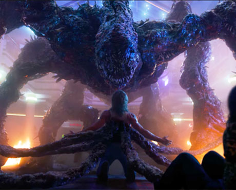 Monstruo Sombra controlando a Billy en Stranger Things