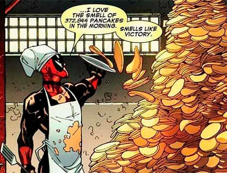 Deadpool haciendo tortas