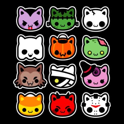 Hallowkitties Blanco