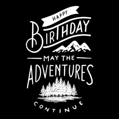 Birthday Adventures Black