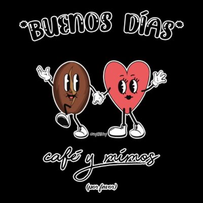 Cafe y mimos para fondo color