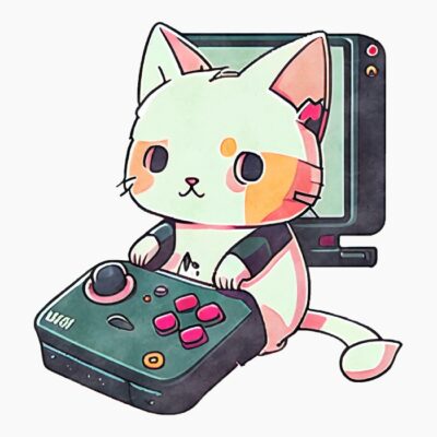 Cat Playing Videogames