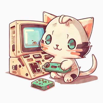 Cat Retro Videogame
