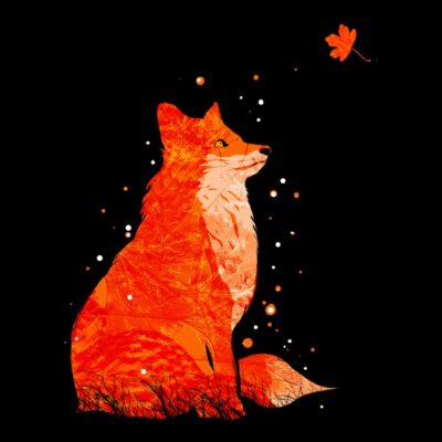Magical forest animals - the fox-cut ok