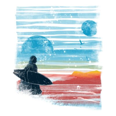 Dark side of the beach