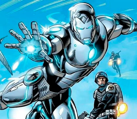 Iron man en su armadura Endo Sym