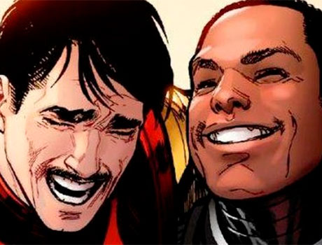 Tony Stark junto a su Amigo James Rhodes