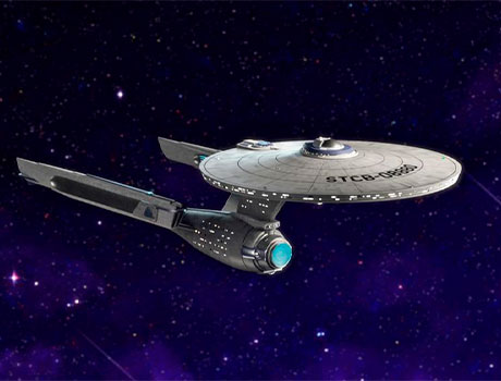 La nave Enterprise de la serie Star Trek