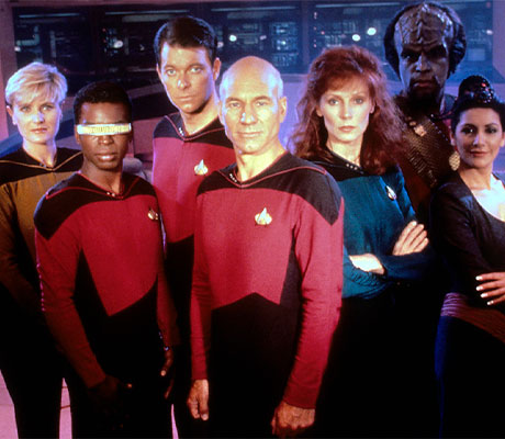 Capitán Picard y su tripulación