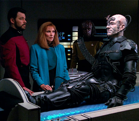 Capitan Picard convertido en Borg