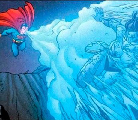 Aliento gélido de Superman