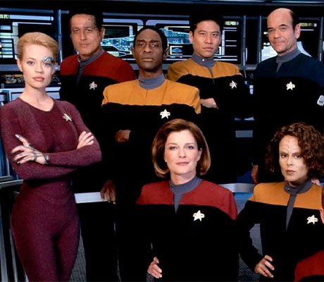 La tripulación de la USS Voyager