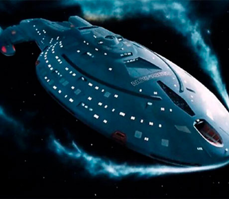 La nave USS Voyager de la serie Star Trek Voyager