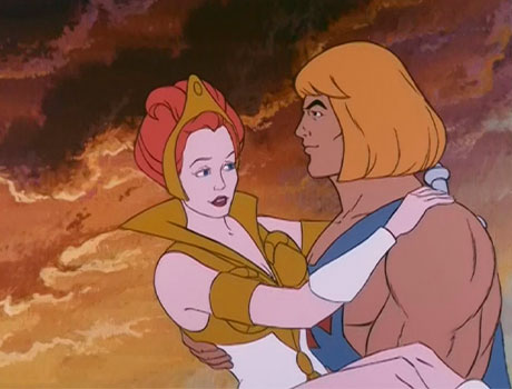 He-Man salvando a Teela