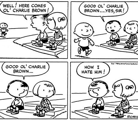 La primera tira de cómics de Peanuts