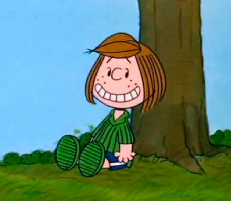Peppermint Patty de la tira de cómics de Peanuts