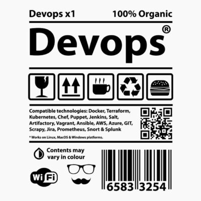 DevopsBarCodeBlack