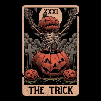 Halloween tarot pumpkin trick
