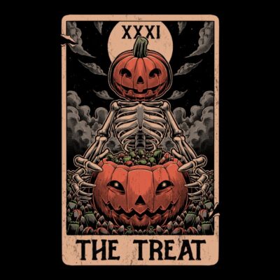 Halloween tarot pumpkin treat