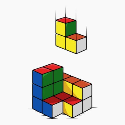 Rubik cube tetris3