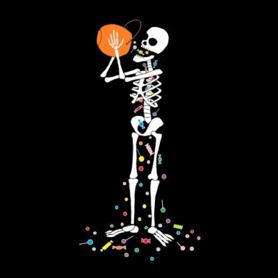 Skeleton Eating Candy