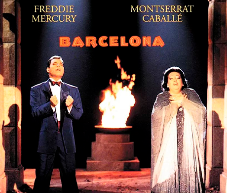 Freddie Mercury en su album junto a Monserrat Caballé