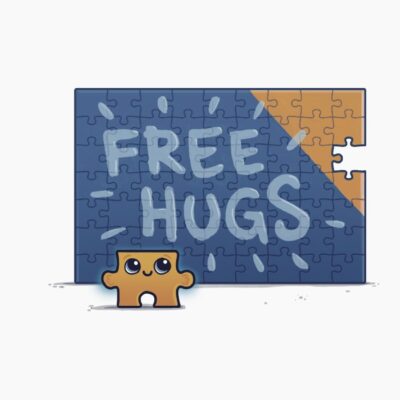 Puzzle free hugs  trans