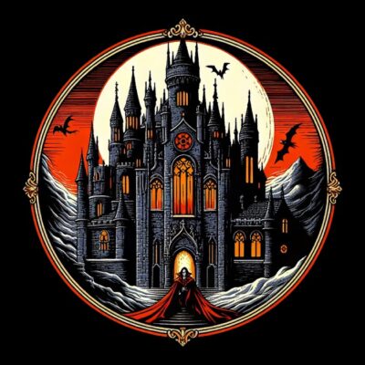 Vampire Castle Awesome Logo