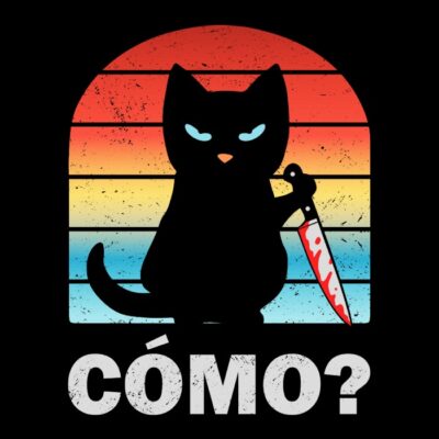 Cómo? Gato con cuchillo.