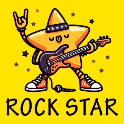 Rock Star - Estrella del rock.